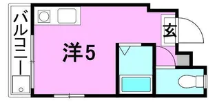 湊町マンション【302号室】の間取り
