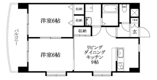 プレザント来住【401号室】の間取り