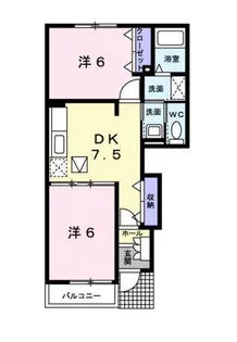 ロックガーデン A棟【102号室】の間取り