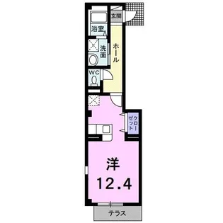 セレノ(和泉北)【105号室】の間取り