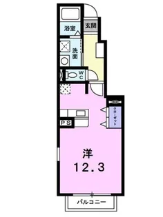 クレメント エヌ AB棟【A105号室】の間取り