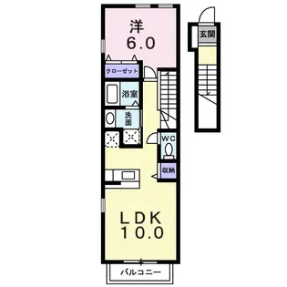 モダン【202号室】の間取り