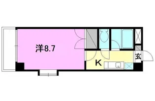 ハオス ベハーゲン【607号室】の間取り