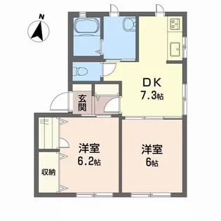 ディアスつゞみ【101号室】の間取り