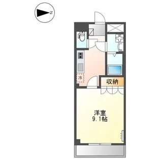 エクセルハイム【106号室】の間取り