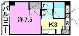 ラ シャンブル【606号室】の間取り