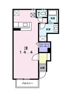 ウィッシュ2【102号室】の間取り