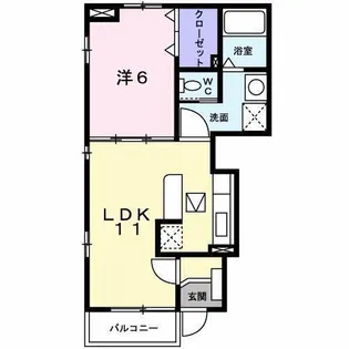 クレールMK【101号室】の間取り