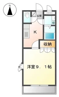 プラムガーデンSIN【107号室】の間取り