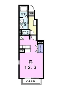 ボヌールK B棟【105号室】の間取り