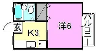 YAMAMOTO HAITSU【B-8号室】の間取り