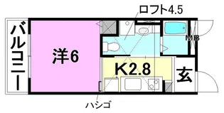 BLUE CASA【107号室】の間取り