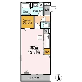 リビングタウン古川北壱番館【B-105号室】の間取り