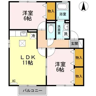 メルベーユ【102号室】の間取り