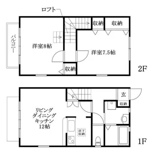 エントピアつばさ【107号室】の間取り