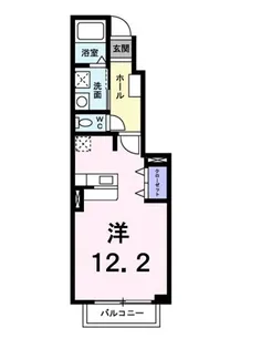 ラフレシールはなみずき【105号室】の間取り