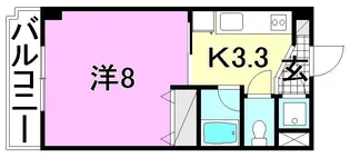 M シャトー【202号室】の間取り