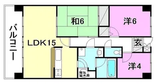 グラシアス道後【402号室】の間取り