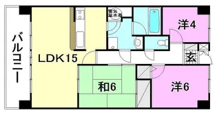 グラシアス道後【503号室】の間取り