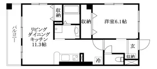 フィネス白方【303号室】の間取り