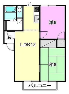 コスモクリアD棟【101号室】の間取り