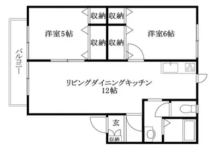 コスモクリアD棟【203号室】の間取り