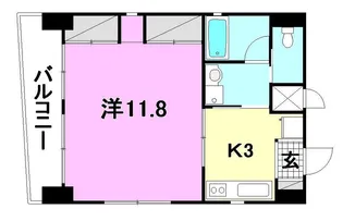 アネーロ リヴ【402号室】の間取り