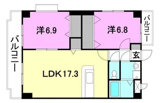 メゾン・ルポ【402号室】の間取り