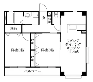 フォブールグランシャリオ【203号室】の間取り