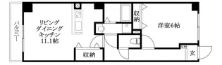 フィネス竹原【101号室】の間取り