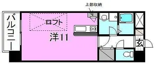ヴェラヴィータ上一万【201号室】の間取り