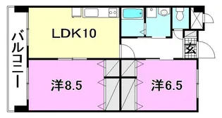 M3マンション【406号室】の間取り