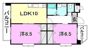 M3マンション【703号室】の間取り