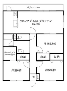 エリヴェール道後【305号室】の間取り