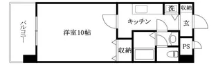 CITY SPIRE東石井【203号室】の間取り