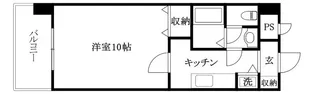 CITY SPIRE東石井【502号室】の間取り