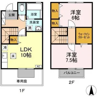 ウィロー・ウーノ【101号室】の間取り