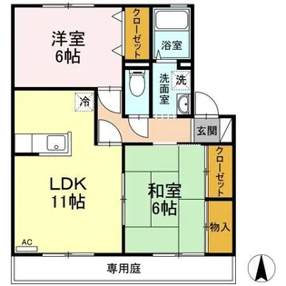 エントピアコートM【102号室】の間取り