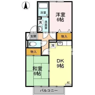 グランドソレーユS【201号室】の間取り