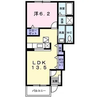 リヴァーパーク2A B C D棟【C103号室】の間取り