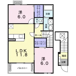 カレントYOU【201号室】の間取り