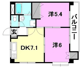 シースカイ【202号室】の間取り