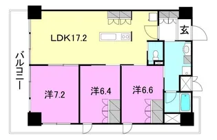 VIA FIORE【201号室】の間取り