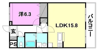 ピアコート和泉2【303号室】の間取り