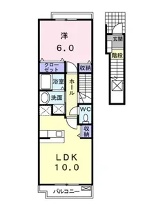 グラン シャリオA棟【A202号室】の間取り