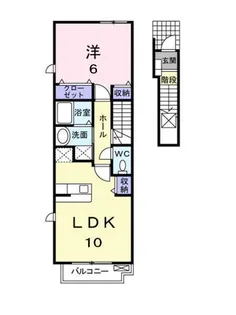 アドラブール【205号室】の間取り