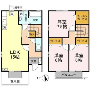 ツイン代官山【101号室】の間取り