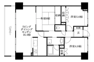 サーパス萱町【1410号室】の間取り