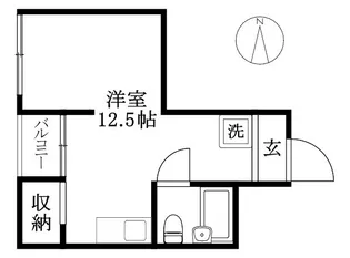 ルチア三番町【402号室】の間取り