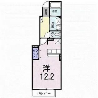 カルム サンリットA【A103号室】の間取り